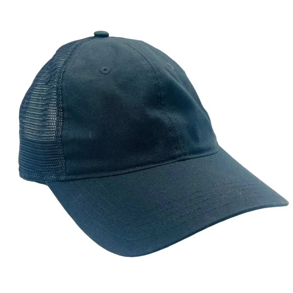Carhartt Force Black Logo Mesh Trucker Hat Cap Snapback Mesh Back